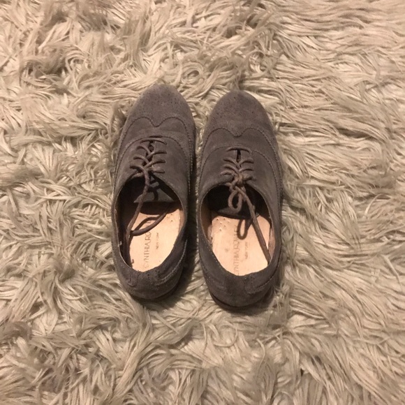 Cynthia Rowley gray Oxford leather shoes - Picture 2 of 7